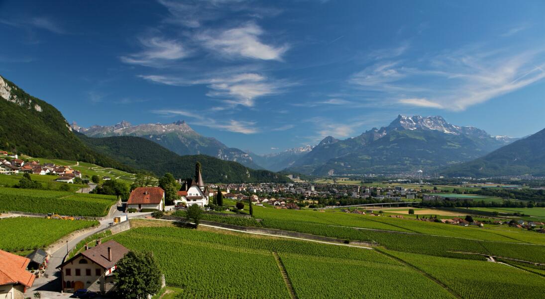 Yvorne, classé parmi les plus beaux villages de Suisse