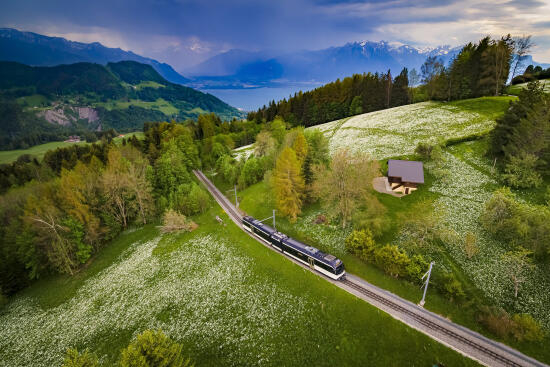 Train Vevey - les Pléiades