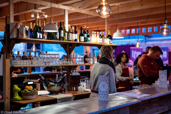 Christmas market in the castle of Morges