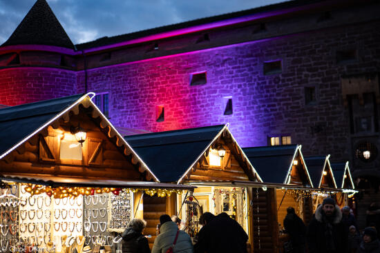 Christmas market in the castle of Morges