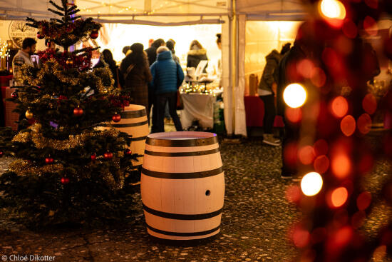 Christmas market in the castle of Morges