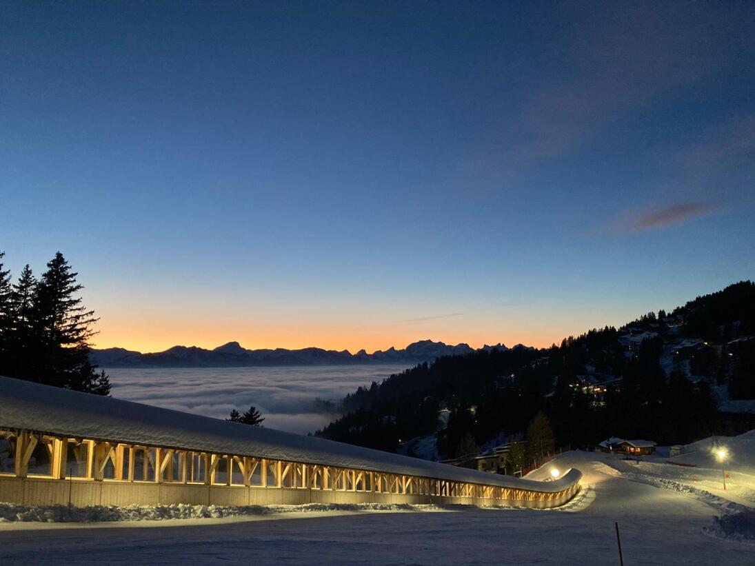 Luge nocturne à Frience