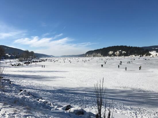 Lacs gelés à la Vallée de Joux