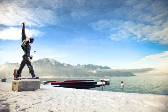 Die Uferpromenade von Montreux