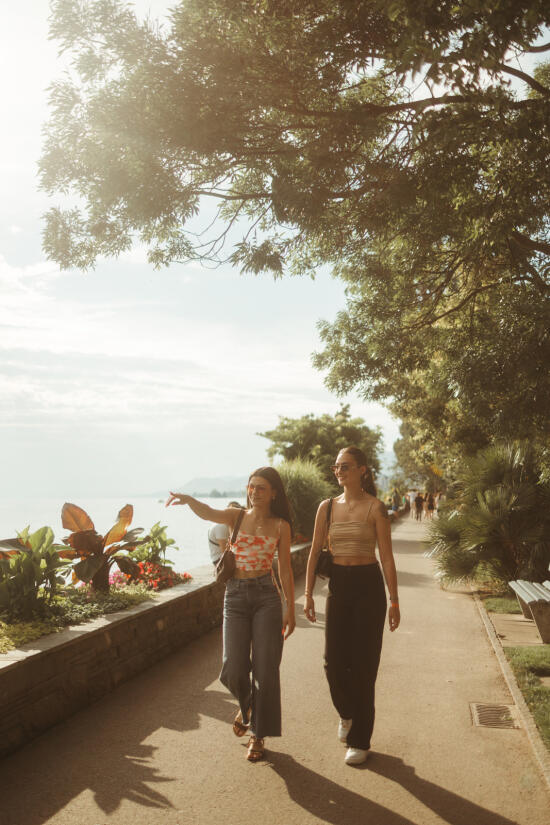 Die Uferpromenade von Montreux