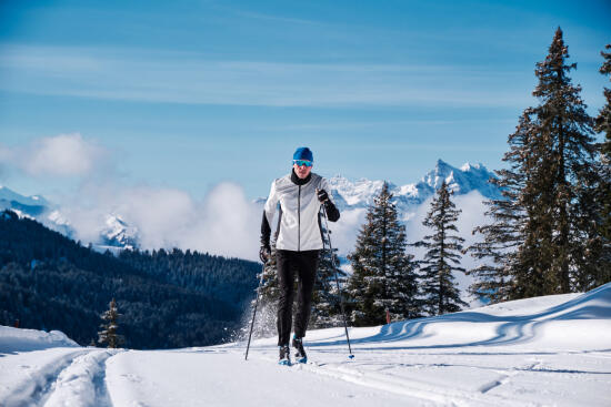 Cross-country skiing in the Villars-Gryon-les Diablerets-Bex region