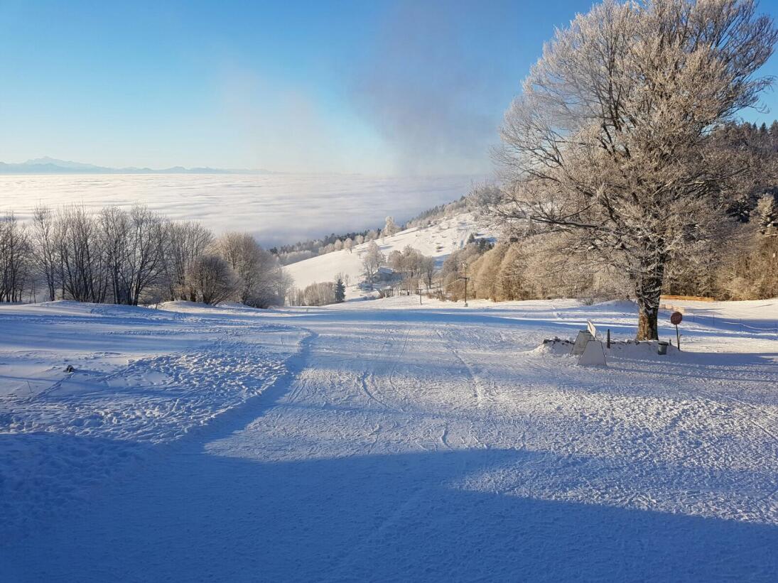 Téléski et Piste éclairée de Mauborget