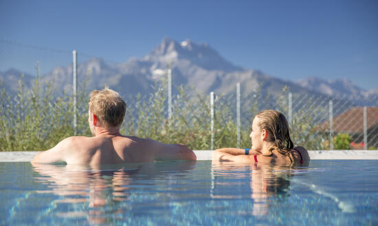 Cold bath at the Villars Spa
