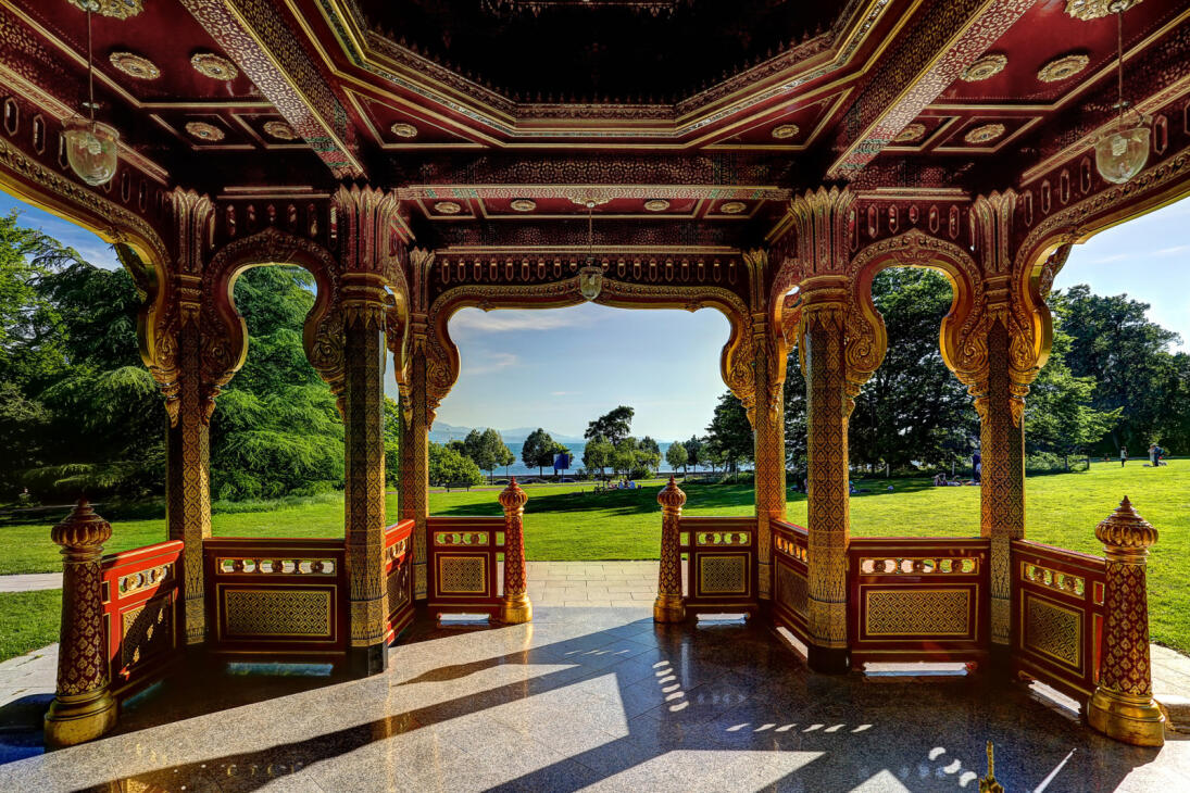 Un pavillon royal thaïlandais