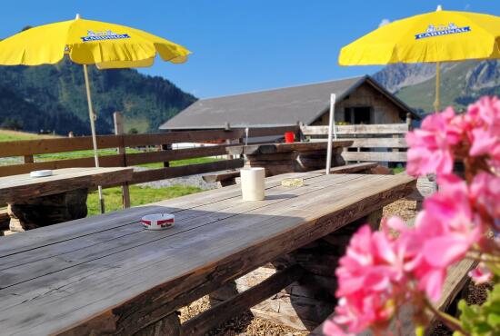 Terrasse des Charmilles en été