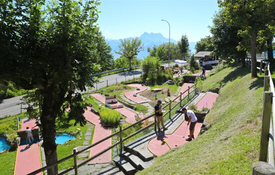 Minigolf à Leysin
