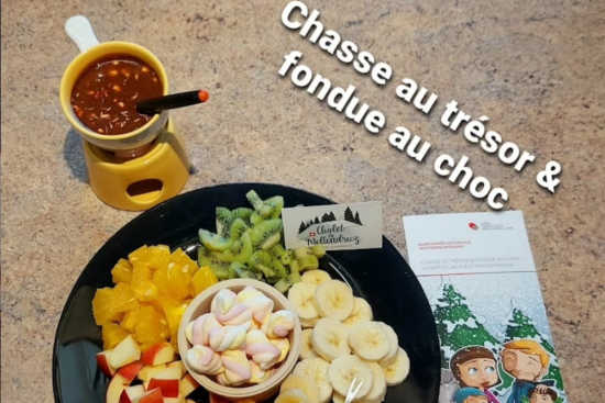 Chasse au trésor et fondue au chocolat