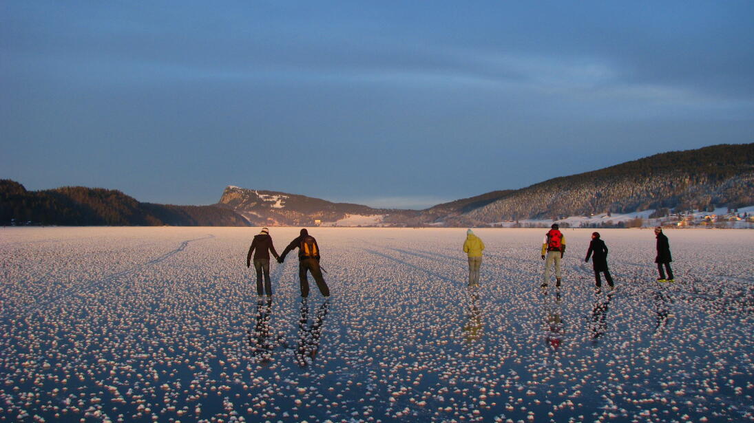 Lacs gelés à la Vallée de Joux
