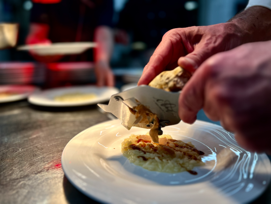 Restaurant de la Gare Lucens, service assiette