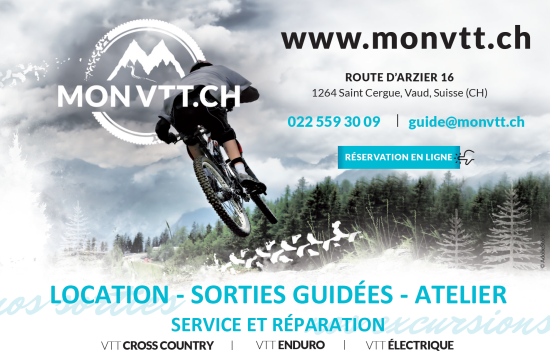 Excursions et sorties en VTT, Location et réparation.