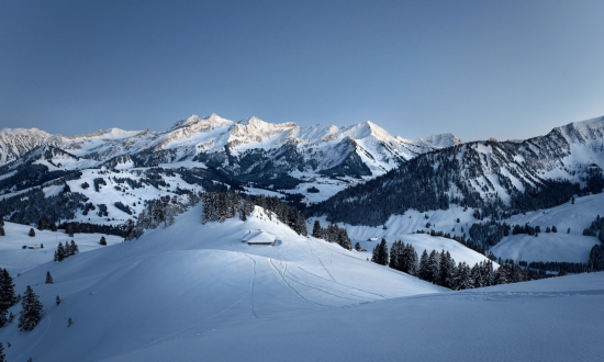 View from the Monts Chevreuils against the backdrop of the Etivaz - winter - monts chevreuils - Dylan Nicolier