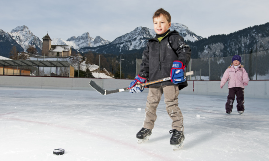 patin sur glace - hiver - Château-d'Oex -  Sébastien Staub