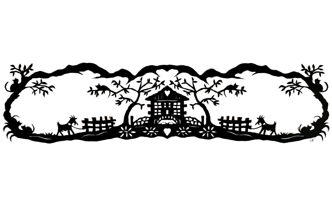 Paper-cutting initiation with a scissor