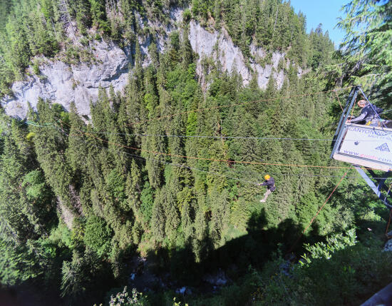 Saut pendulaire avec Guide concept