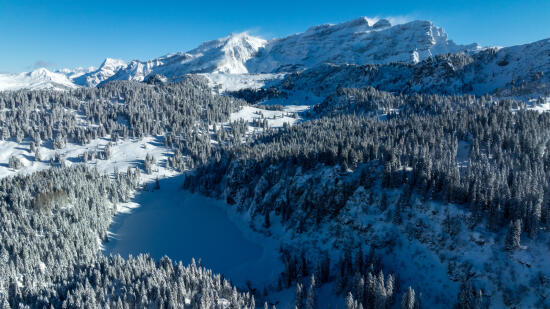 Lac des Chavonnes gelé
