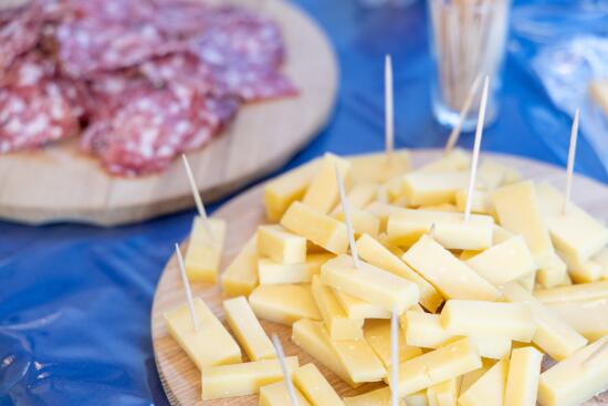 Assiette d'apéro offert lors de la visite explosive