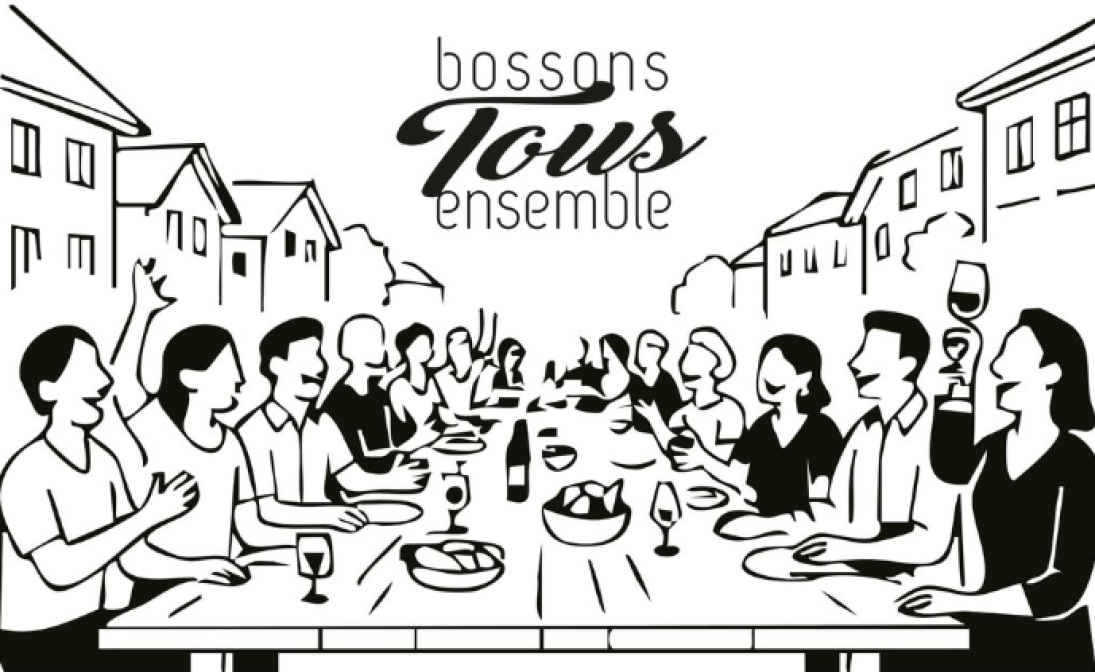 Table géante dans la Grand Rue de Château-d’Œx