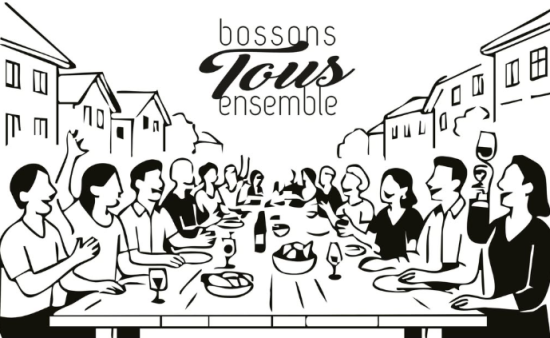 Table géante dans la Grand Rue de Château-d’Œx